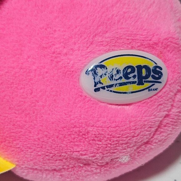 Peeps Marshmallow Easter Bunny 6 Inch Plush Pink Rabbit Stuffed Animal Toy - Picture 3 of 6
